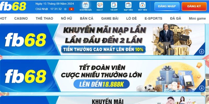 khuyến mãi fb68